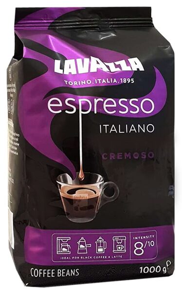 Lavazza Espresso Italiano Cremoso kafijas pupiņas 1 kg