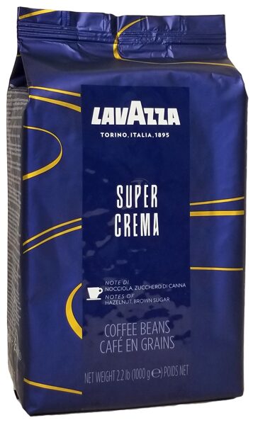 Lavazza Super Crema kafijas pupiņas 1 kg