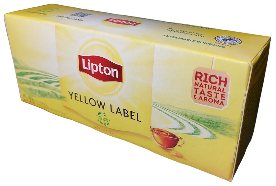 Lipton Yellow Label Tea juodoji arbata maišeliuose 50 g (25 vnt.)
