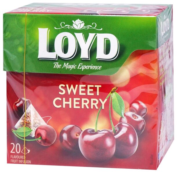 Loyd Sweet Cherry ароматизированный фруктово-чайный напиток со вкусом вишни в пакетиках 40 г (20 шт.)