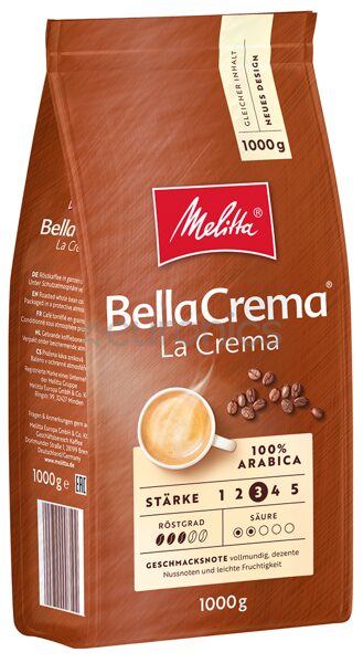 Melitta BellaCrema La Crema kafijas pupiņas 1 kg