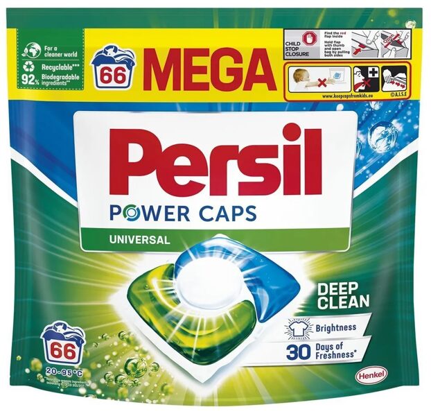 Persil Power Caps Universal kapsulas veļas mazgāšanai 66 gab.