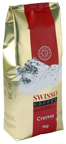 Swisso Kaffee Crema кофе в зернах 1 кг