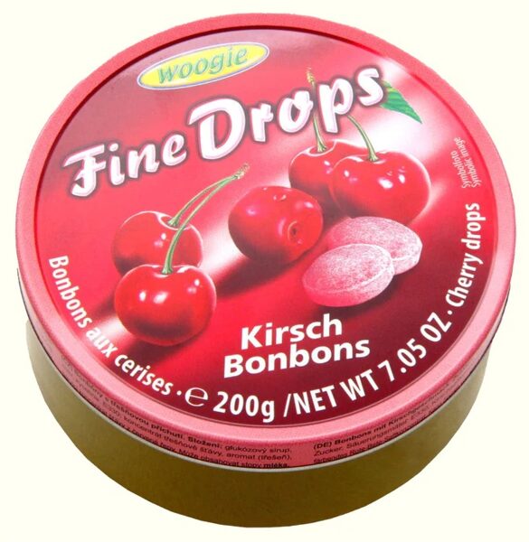 Woogie Fine Drops Kirsch Bonbons леденцы со вкусом вишни 200 г