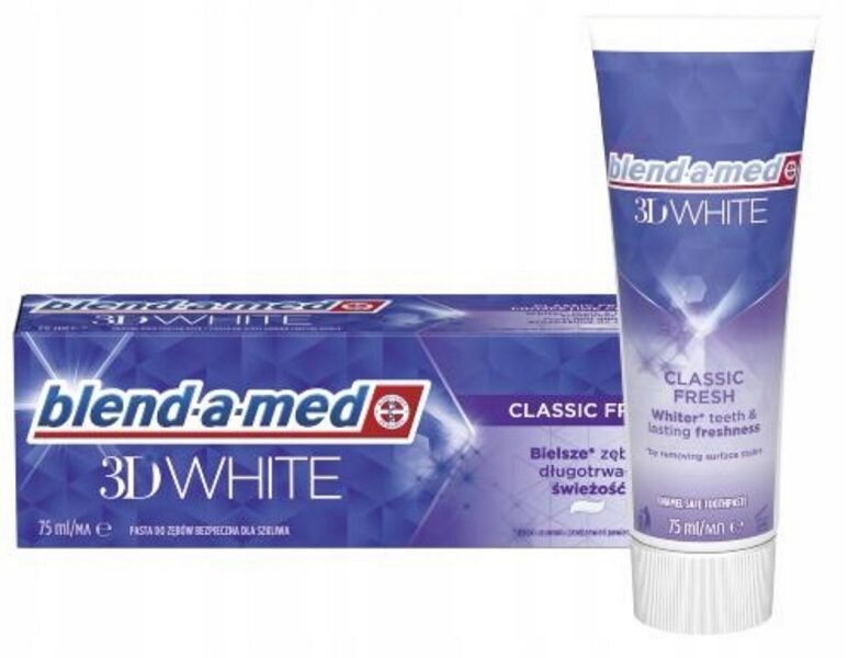 Blend-a-med 3D White Classic Fresh hambapasta 75 ml