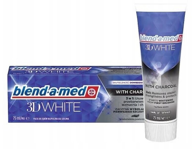 Blend-a-med 3D White with Charcoal zobu pasta 75 ml